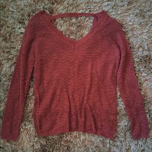 Charlotte Russe knit v-neck sweater🌷